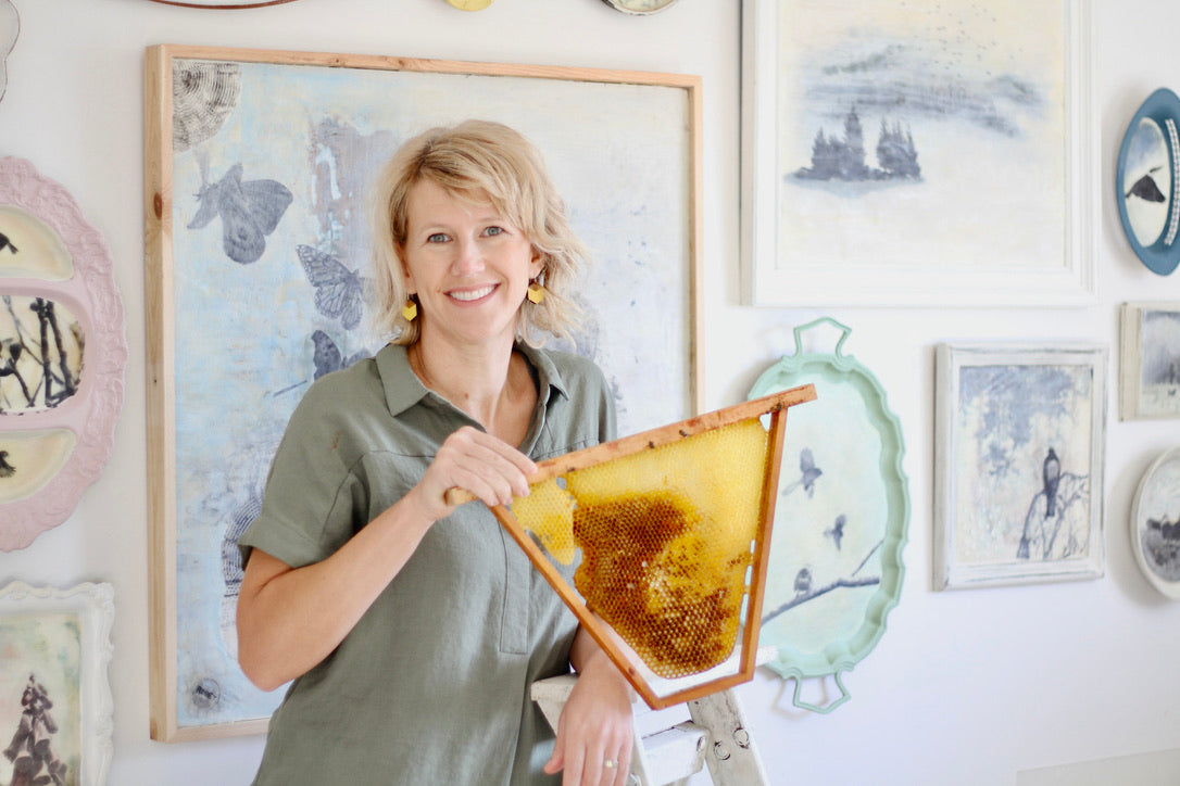 Kapiti Arts Trail Encaustic Workshop - Make your own Botanical artwork from Beeswax - In Studio
