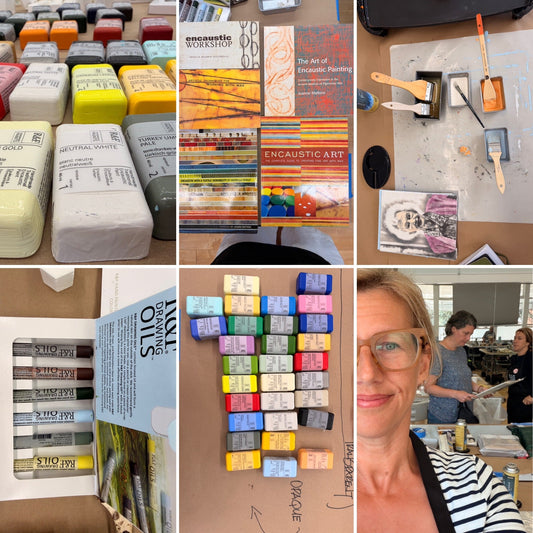 Taking my Encaustic Teaching to the Next Level