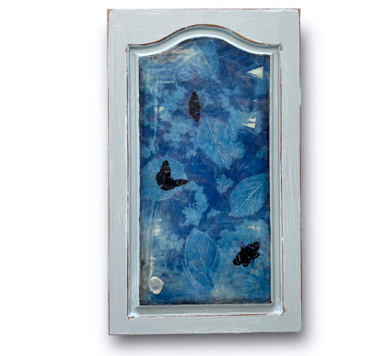 Butterflies and hydrangeas